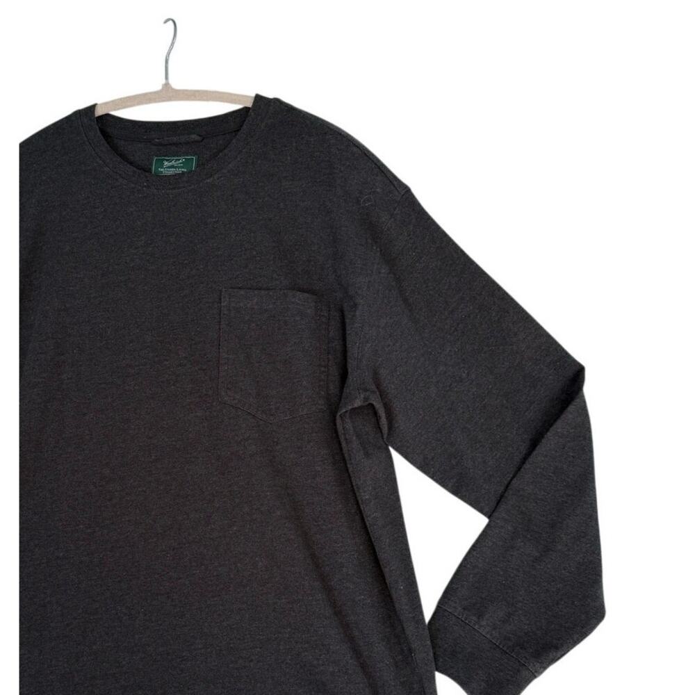 Woolrich Green Label Shirt Men's Medium Gray Long Sleeve Pocket Cotton Blend - Picture 1 of 7
